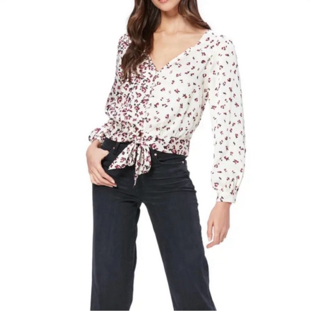 Paige Floral Silk Blouse Isadora